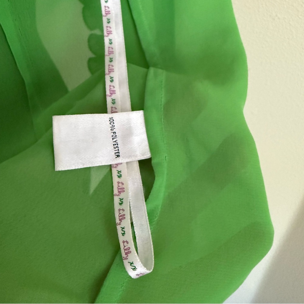 Lilly Pulitzer Green Ruffled Halter Blouse - Picture 10 of 14